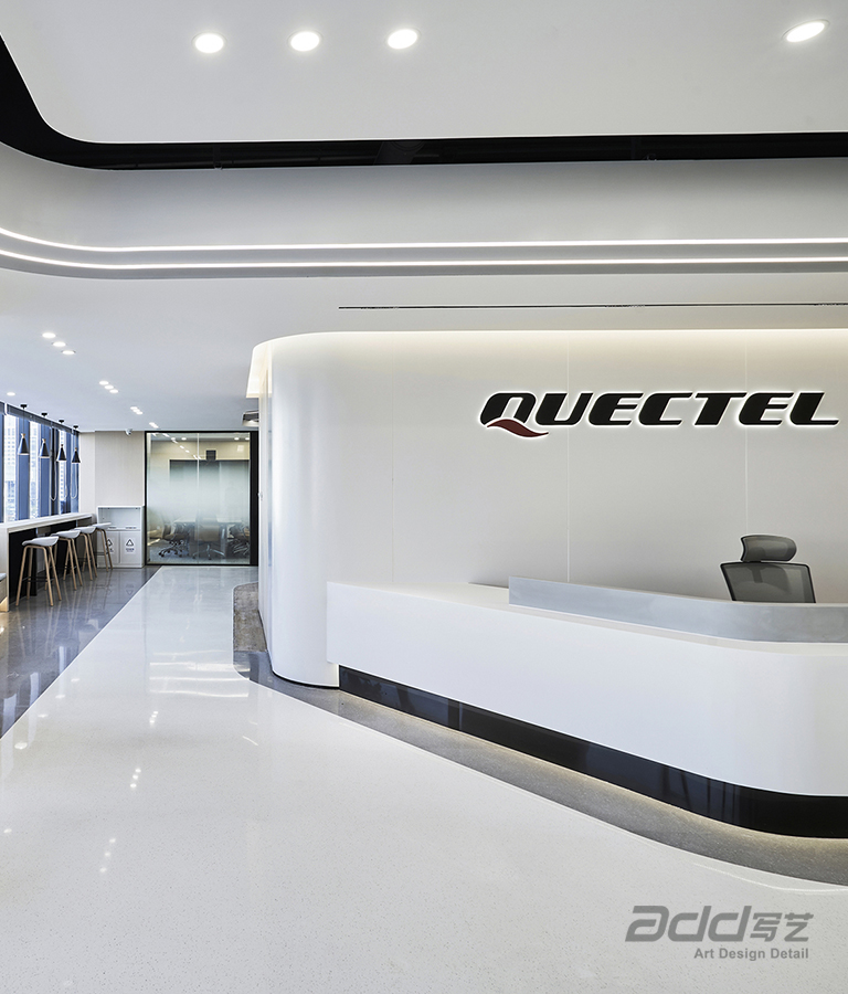 移遠通信辦公室裝修設(shè)計-前廳-pc